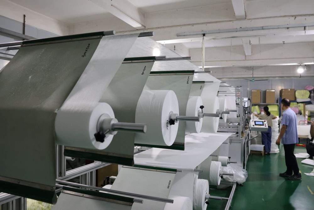 Air filter raw material production area