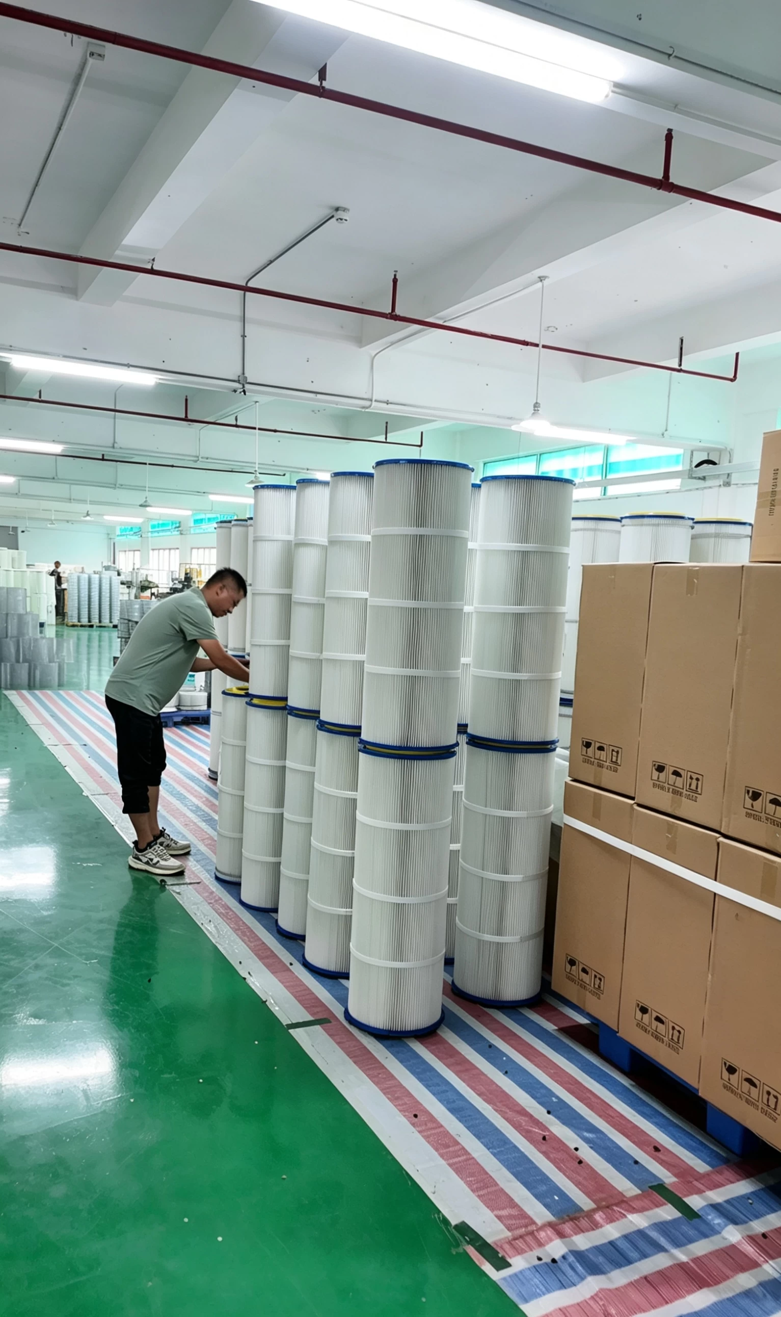 Air Filter Raw Material Production Area