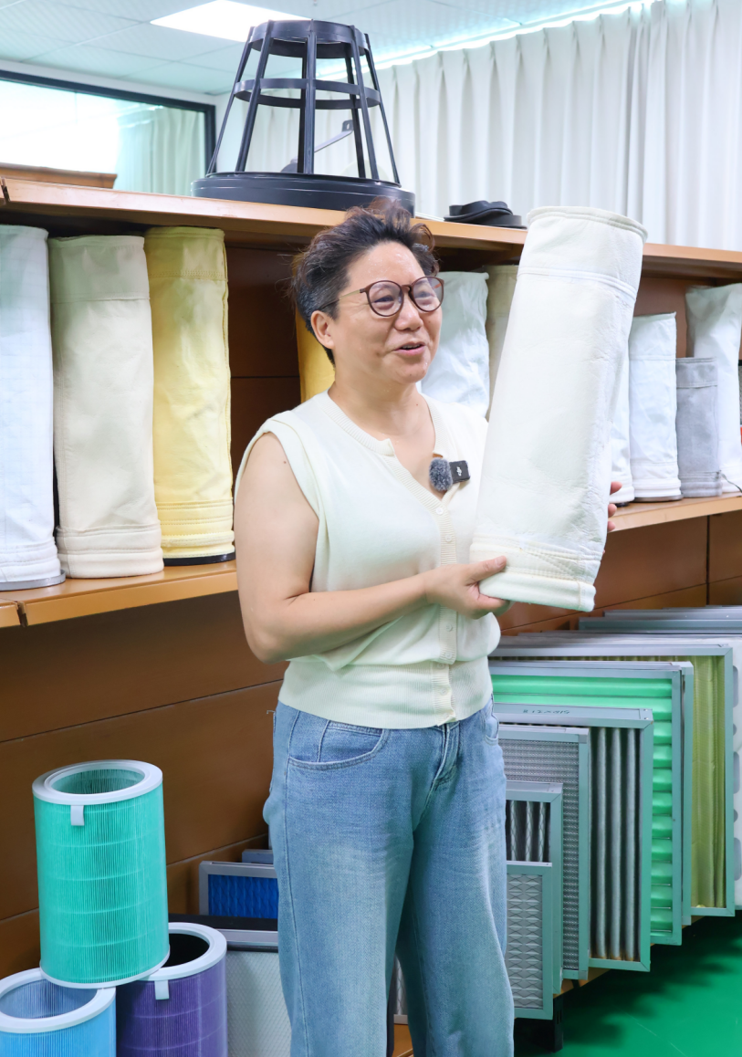 Filter bag sample presentation