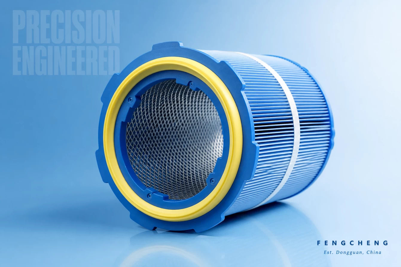 Six-ear quick-release dust filter cartridge